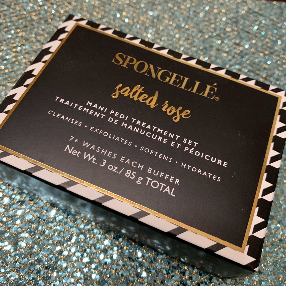 Spongellé Salted Rose Mani Pedi Treatment Set